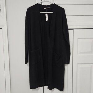 LOFT Black Duster Cardigan size XS | NEW WITH TAGS